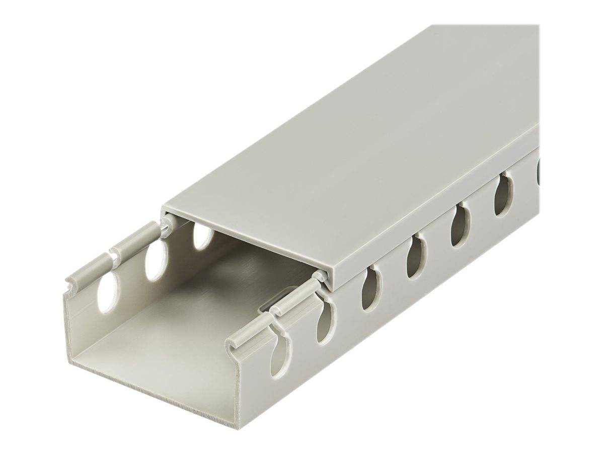 StarTech.com Open Slot Cable Management Raceway with Cover, 2"(50mm)W x 1"(25mm)-2