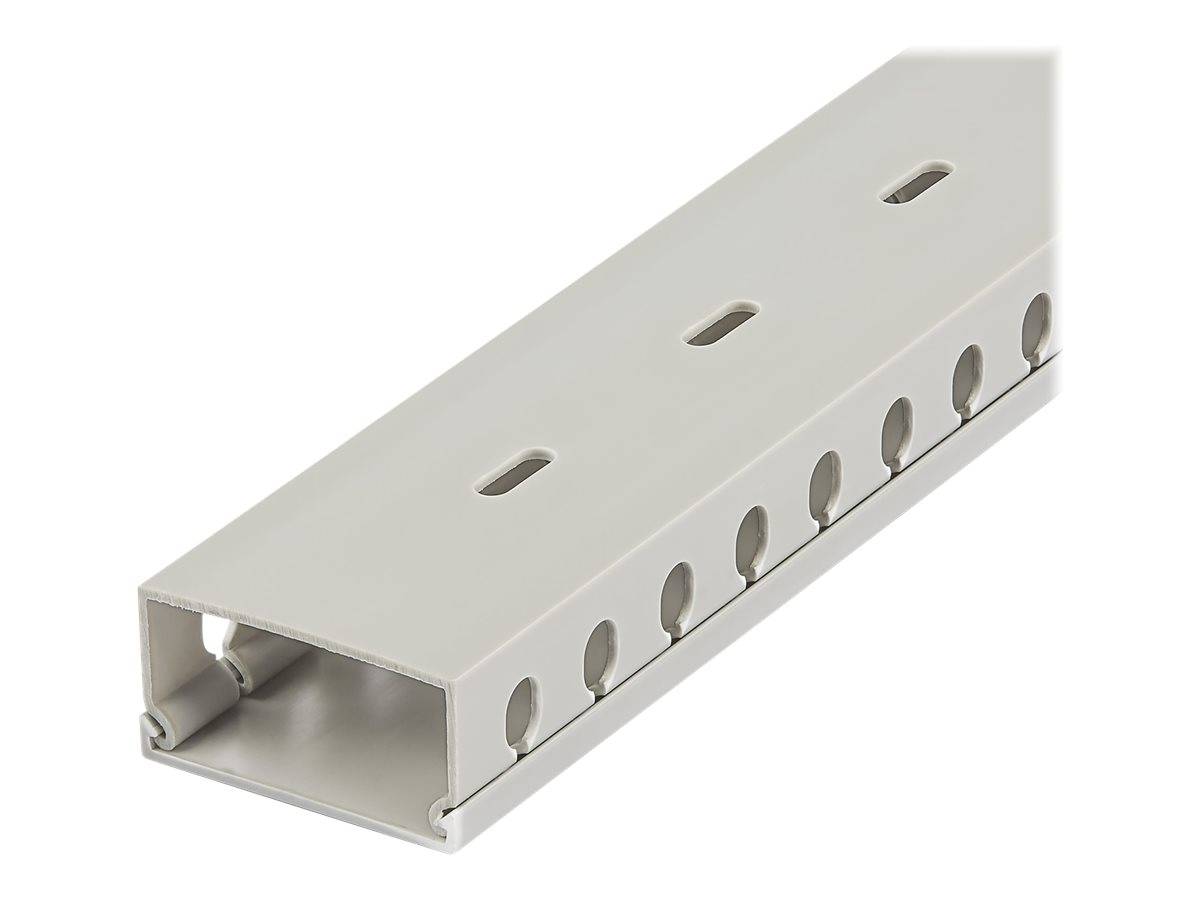 StarTech.com Open Slot Cable Management Raceway with Cover, 2"(50mm)W x 1"(25mm)-3