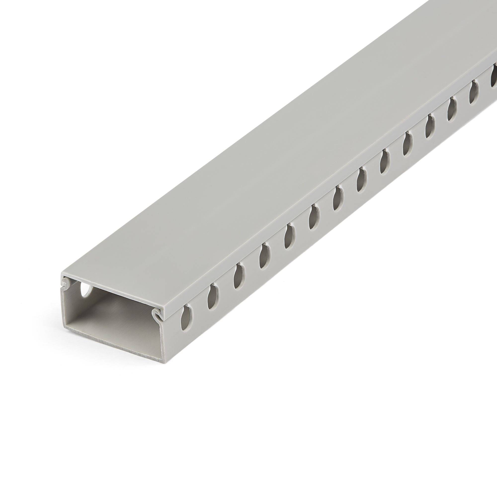 StarTech.com Open Slot Cable Management Raceway with Cover, 2"(50mm)W x 1"(25mm)-4