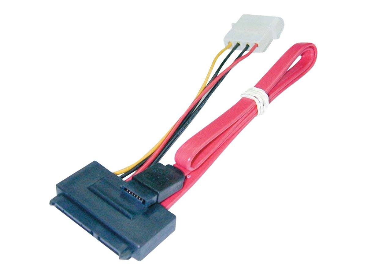 Lindy - SATA-Kabel - interne Stromversorgung, 4-polig, SATA zu SATA Combo (W)-1
