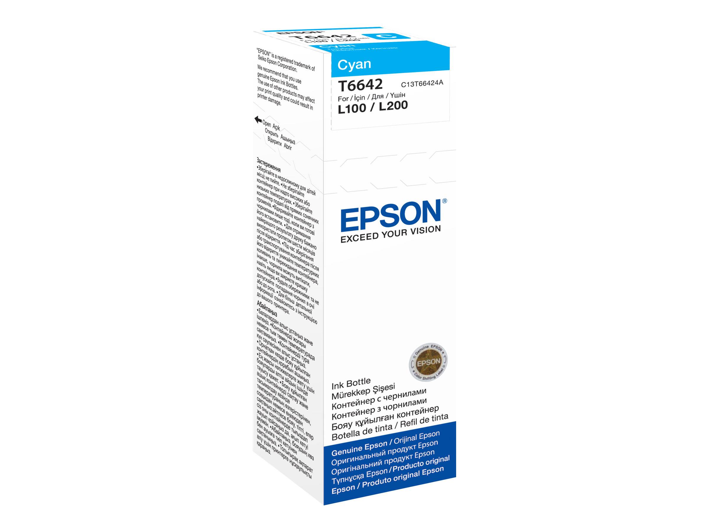 Epson T6642 - 70 ml - Cyan - original - Nachfülltinte-1