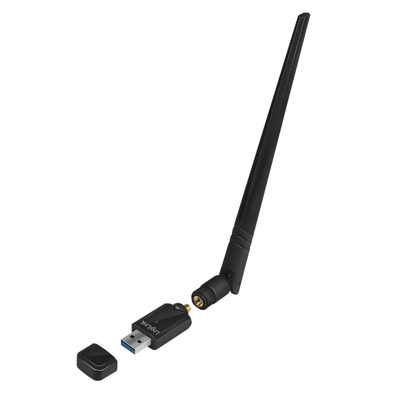 LogiLink Wireless LAN 802.11ac USB 3.0 Adapter, 2T2R, mit Antenne-1