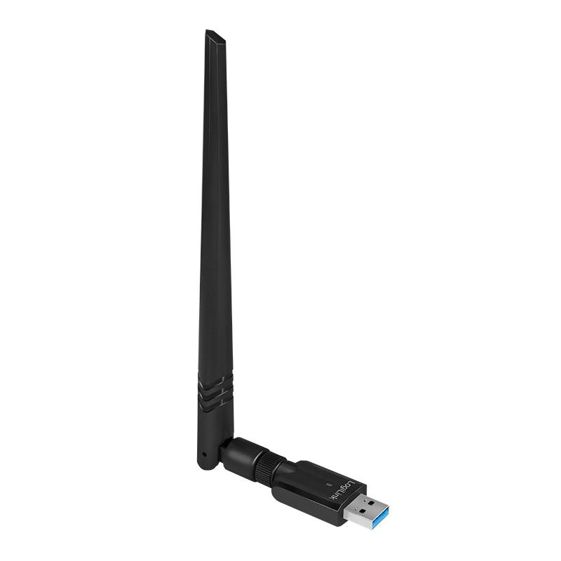 LogiLink Wireless LAN 802.11ac USB 3.0 Adapter, 2T2R, mit Antenne-2