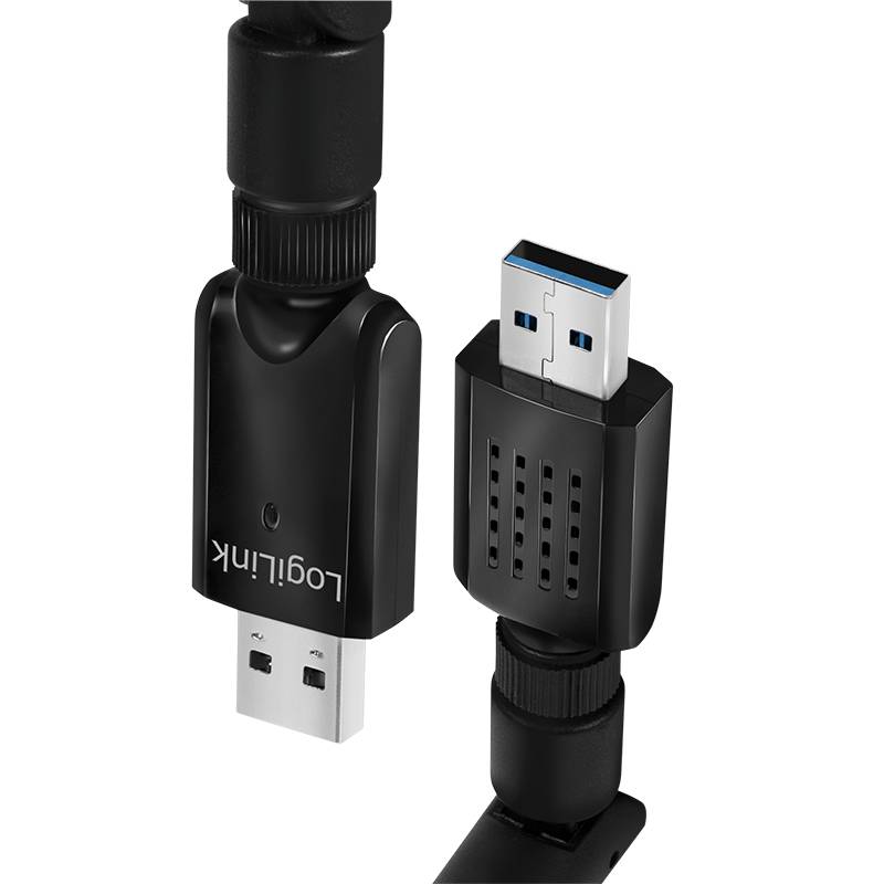 LogiLink Wireless LAN 802.11ac USB 3.0 Adapter, 2T2R, mit Antenne-3