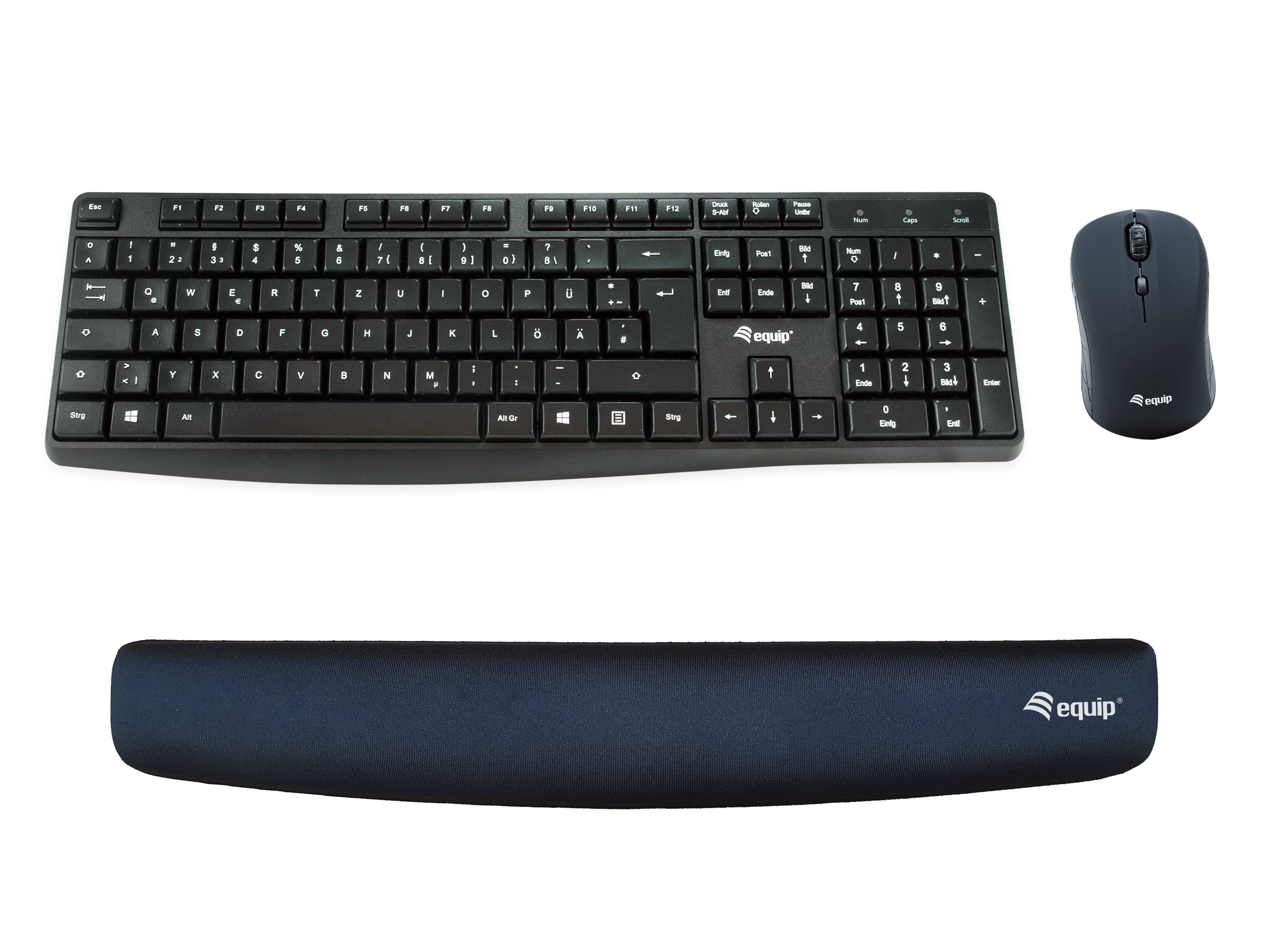Equip Keyboard Wrist Rest, Memory-Schaum, Schwarz, China, 465 x 70 x 20 mm, 300 g, 100 mm-5