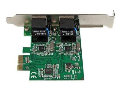 StarTech.com Dual Port Gigabit PCI Express Server Network Adapter Card - 1 Gbps PCIe NIC - Dual Port Server Adapter - 2-2
