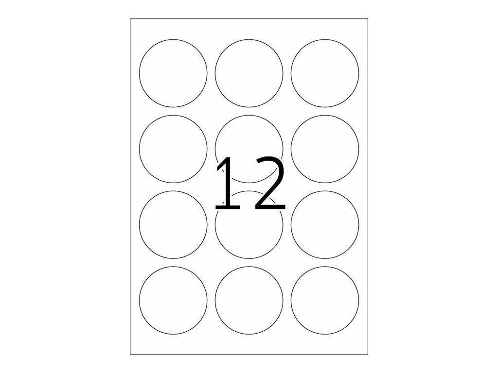 HERMA Special - Papier - matt - permanent selbstklebend - Luminous Red - 60 mm rund 240 Etikett(en) (20 Bogen x 12)-1