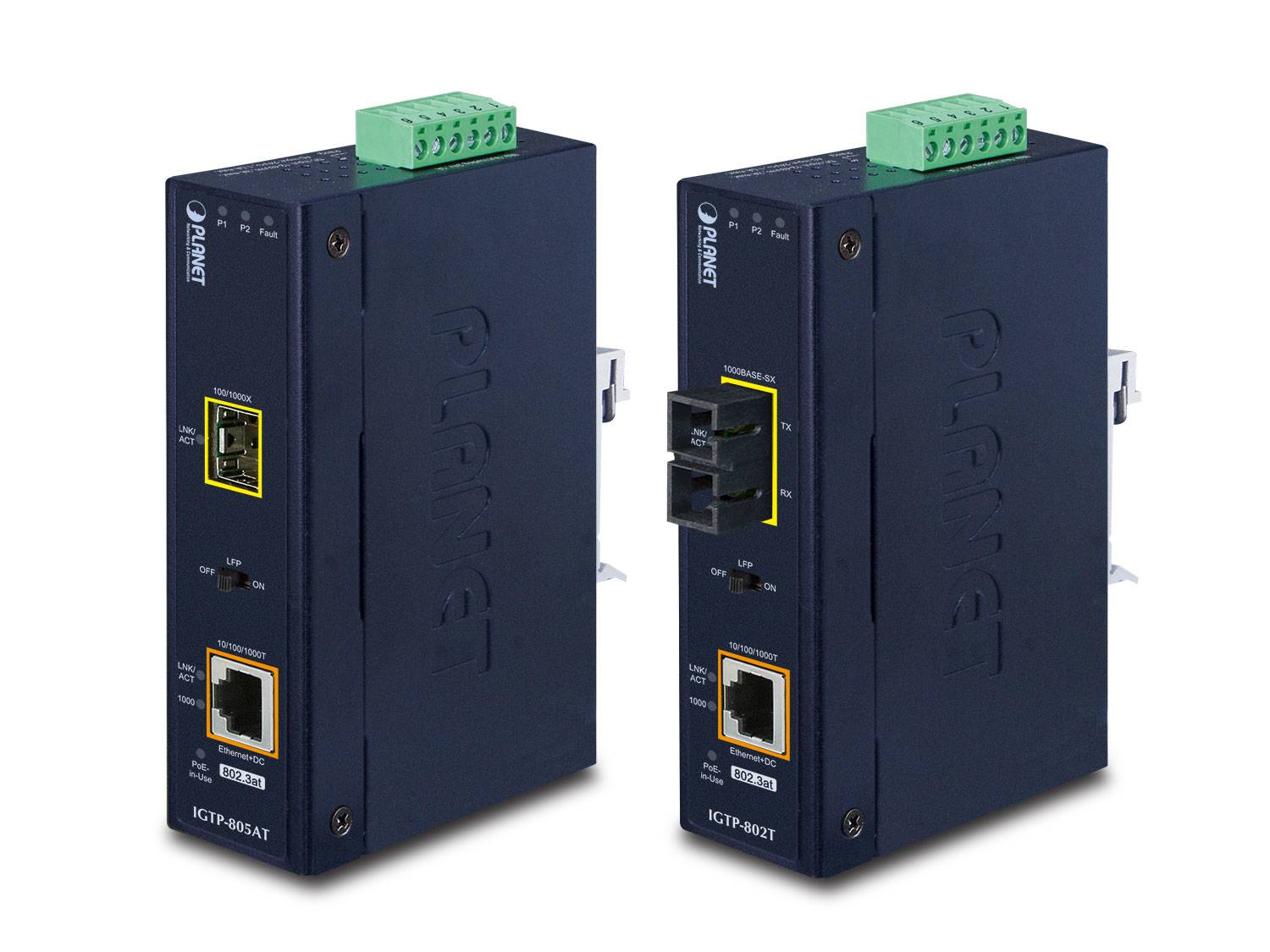 Planet Medienkonverter Ethernet Fast Gigabit 10Base-T 1000Base-LX 1000Base-SX 100Base-TX 1000Base-T SFP mini-GBIC /-2