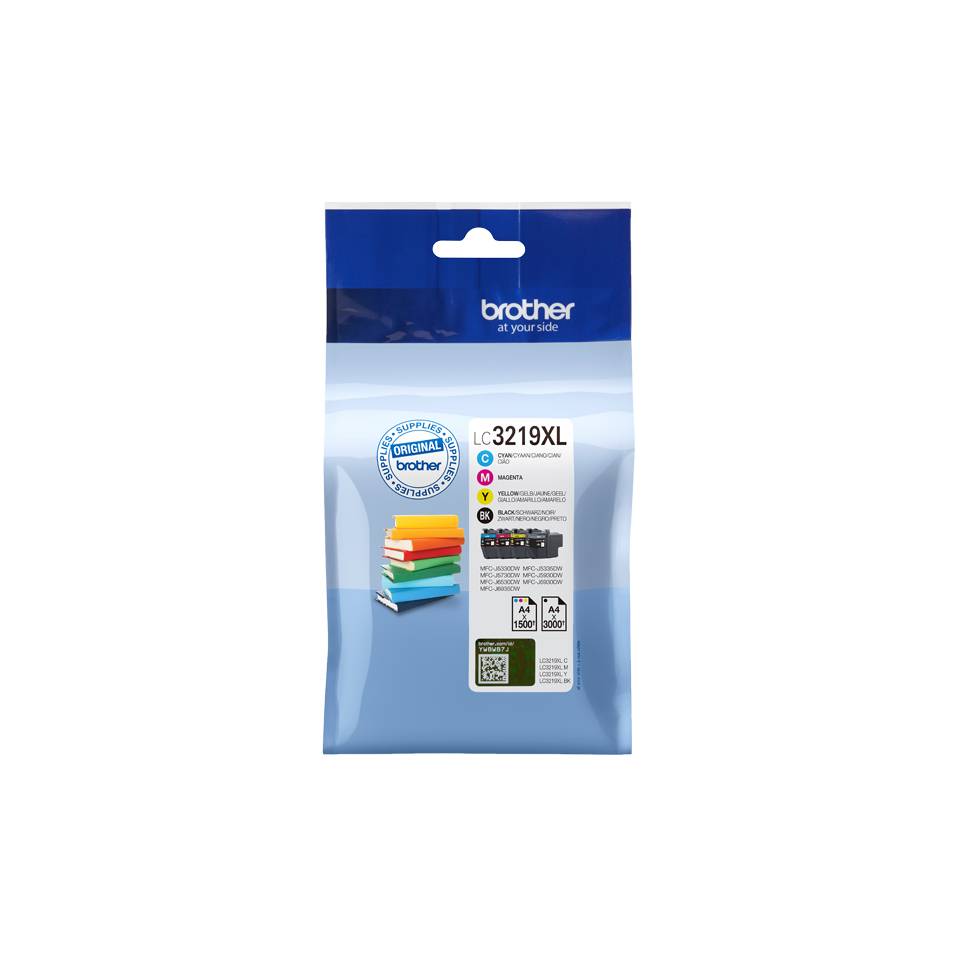 Brother LC3219XL Value Pack - 4er-Pack - XL - Schwarz, Gelb, Cyan, Magenta-0