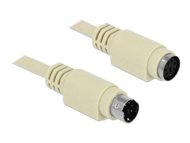 Delock Tastatur-/Mausverlängerungskabel - PS/2 (M) - zu PS/2 (W) - 1.8 m - beige-1