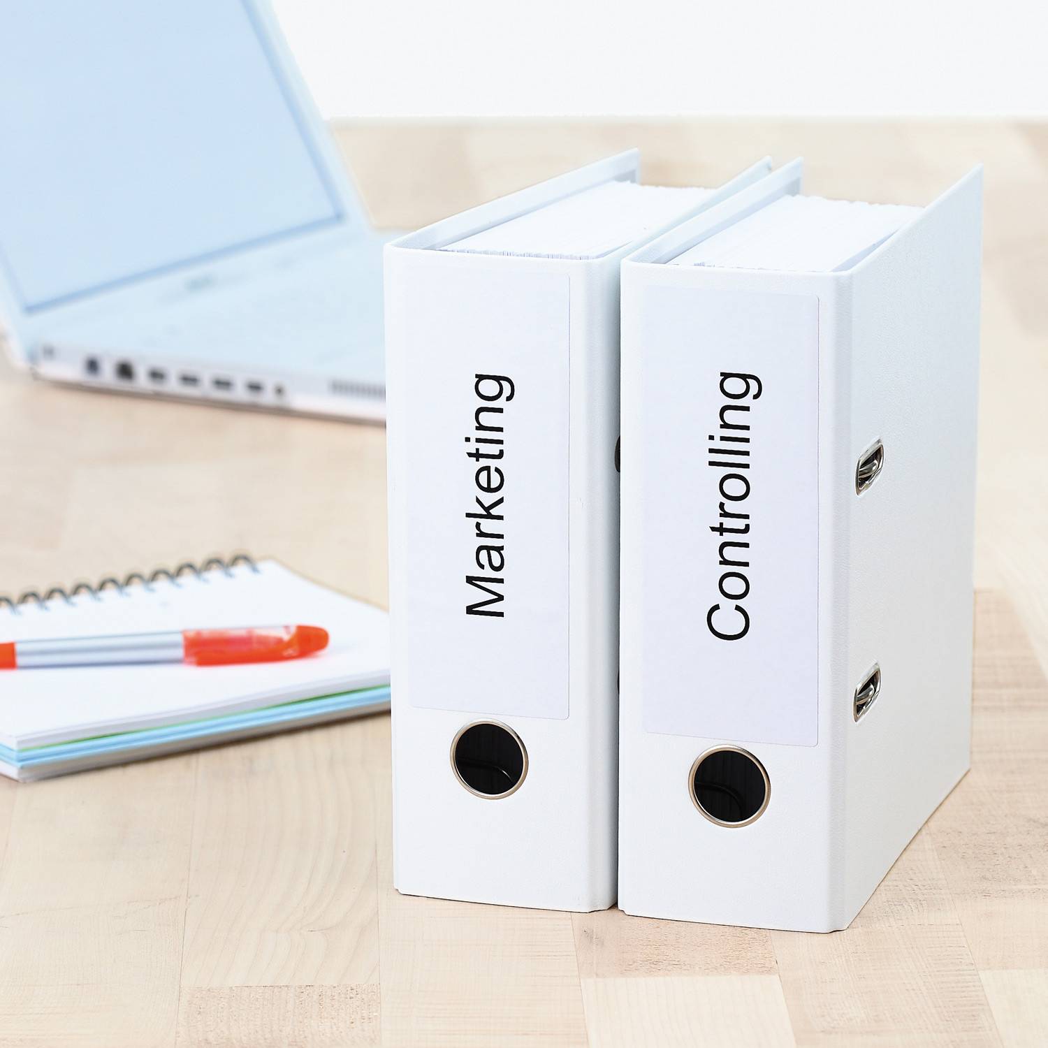 Ordneretiketten DIN A4 157x61mm weiß 100 St./Pack - Artikel: 129245501-3