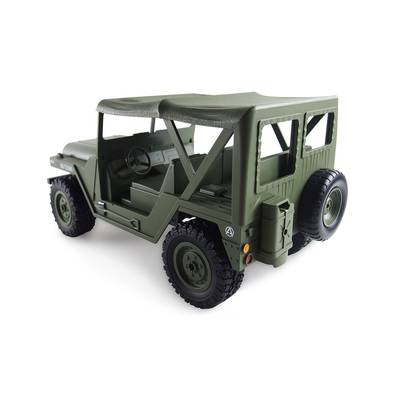 Amewi U.S. Military SUV, Off-Road-Wagen, Elektromotor, 1:14, Betriebsbereit (RTR), Schwarz, Grün, Kunststoff, Stahl