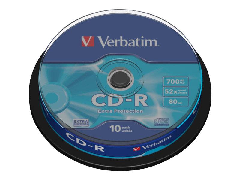 Verbatim 10 x CD-R - 700 MB (80 Min) 52x - Spindel-3