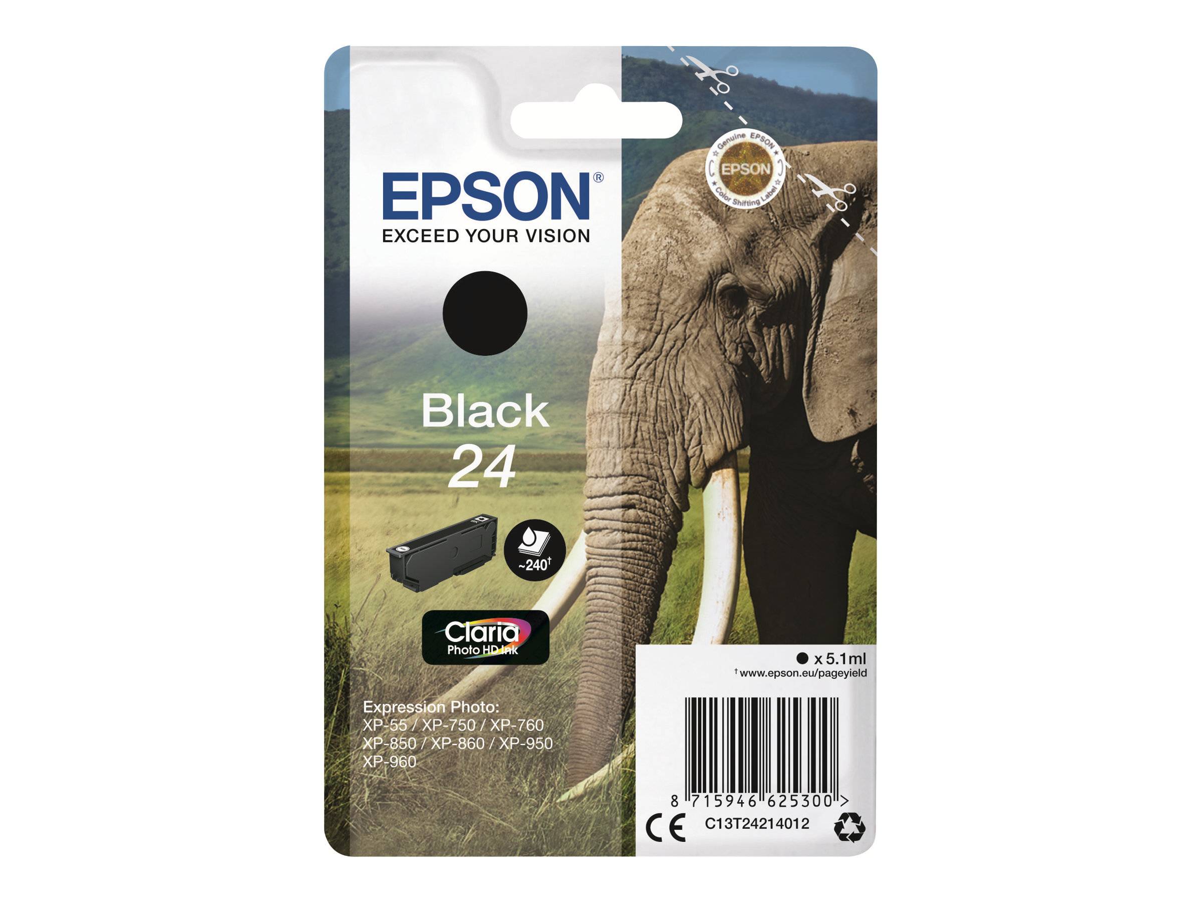 Epson Druckerpatrone T2421, 24 Original Schwarz C13T24214012 kaufen