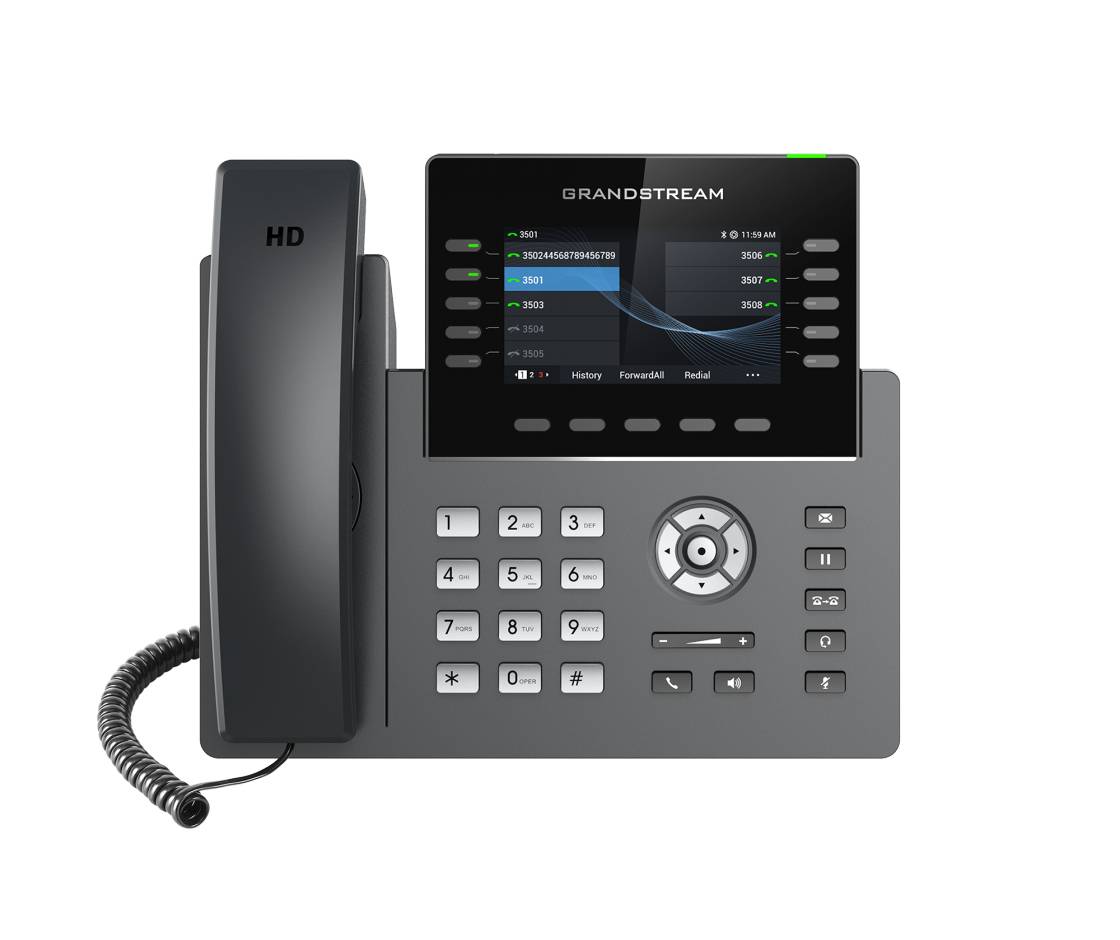 Grandstream GRP2615 - VoIP-Telefon mit Rufnummernanzeige/Anklopffunktion - IEEE 802.11a/b/g/n/ac (Wi-Fi)-2