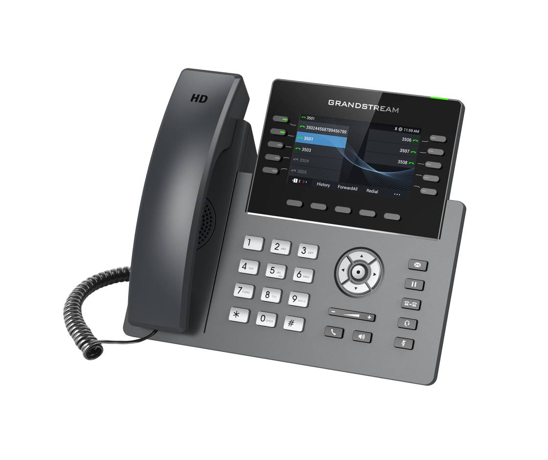 Grandstream GRP2615 - VoIP-Telefon mit Rufnummernanzeige/Anklopffunktion - IEEE 802.11a/b/g/n/ac (Wi-Fi)-3