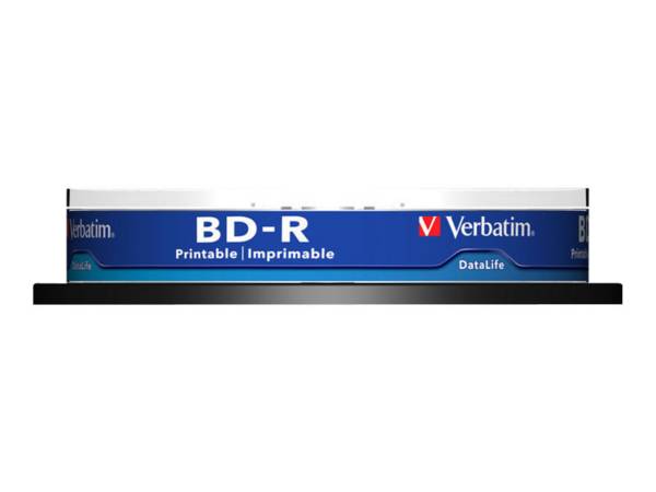 Verbatim DataLife - 10 x BD-R - 25 GB 6x - mit Tintenstrahldrucker bedruckbare Oberfläche