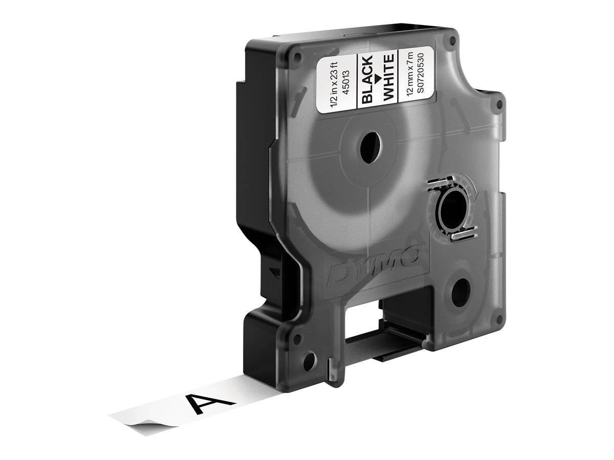 DYMO D1 - Selbstklebend - Schwarz auf Weiß - Rolle (1,2 cm x 7 m)-1
