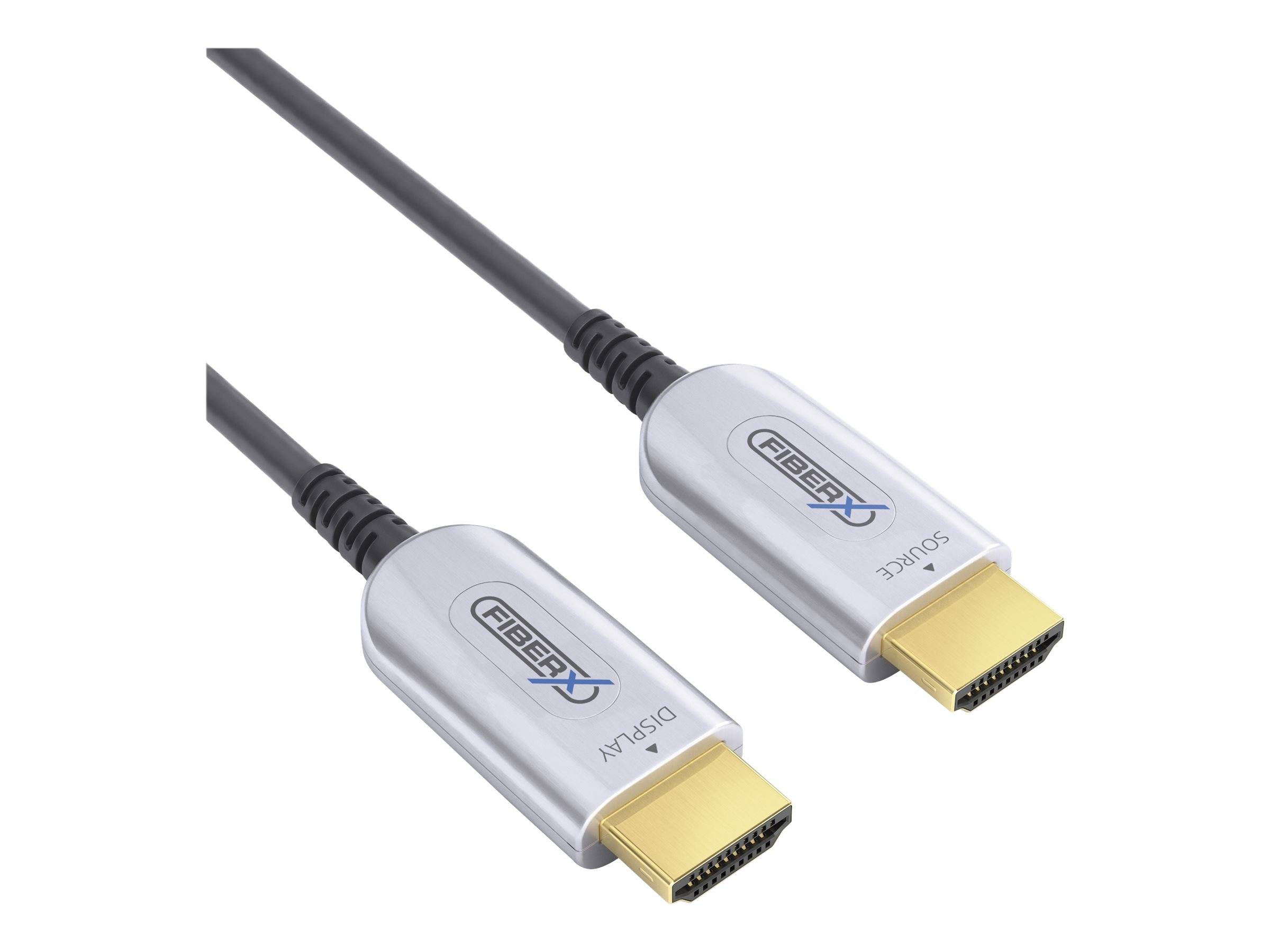 4K Premium High Speed HDMI AOC Glasfaserkabel - 15.0m, Silber-2