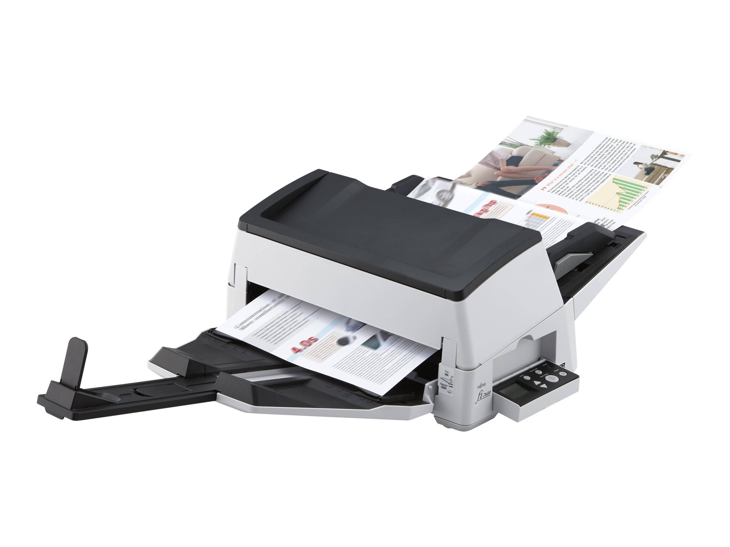 RICOH - Fujitsu fi-7600 - Dokumentenscanner - Dual CCD - Duplex - 304.8 x 431.8 mm - 600 dpi x 600 dpi - bis zu 100 Seit-3
