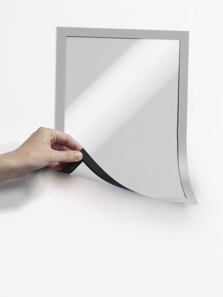 DURABLE DURAFRAME MAGNETIC - Dokumentenhalterung - für A4 - magnetisch - Silber (Packung mit 5)-3
