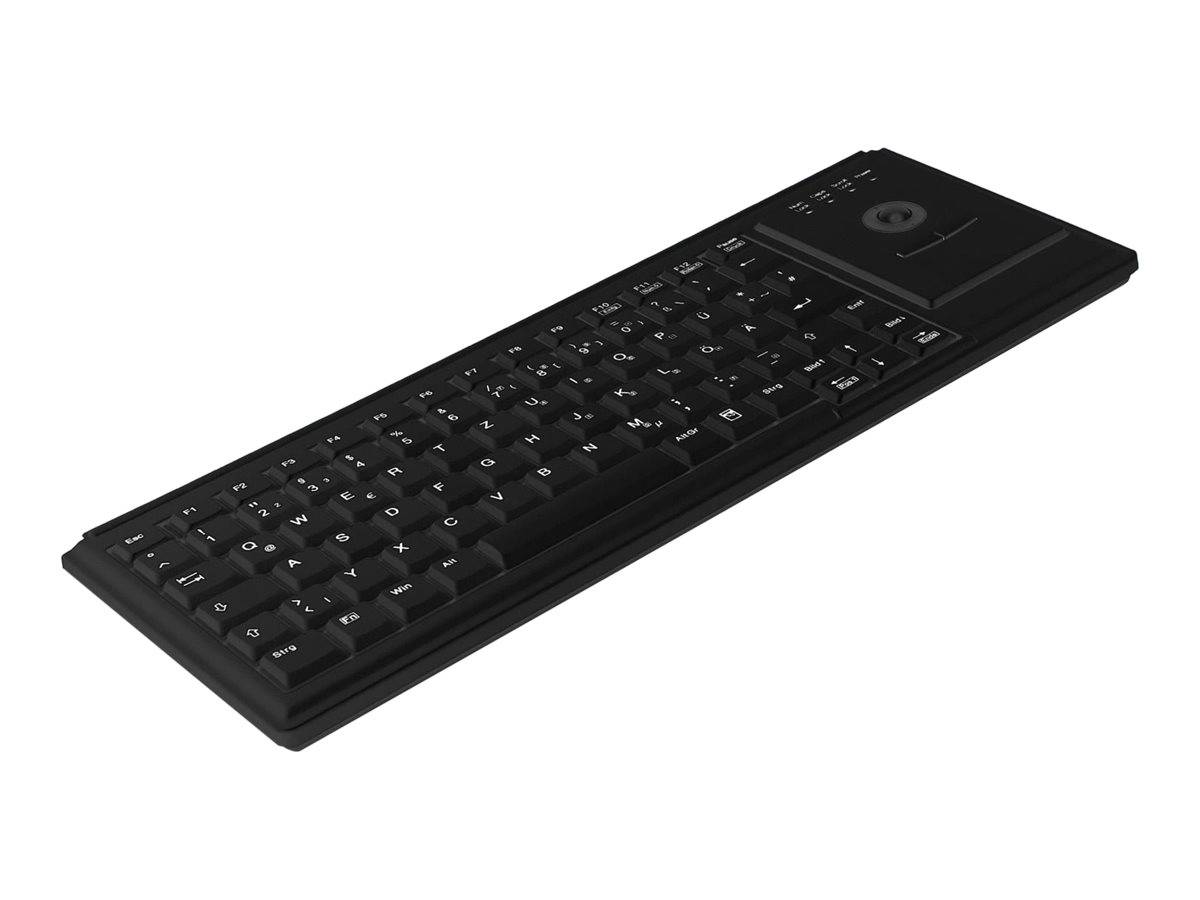 Contour Active Key AK-4400-T IndustrialKey USB Tastatur Deutsch, QWERTZ Schwarz Integrierter Trackball-1