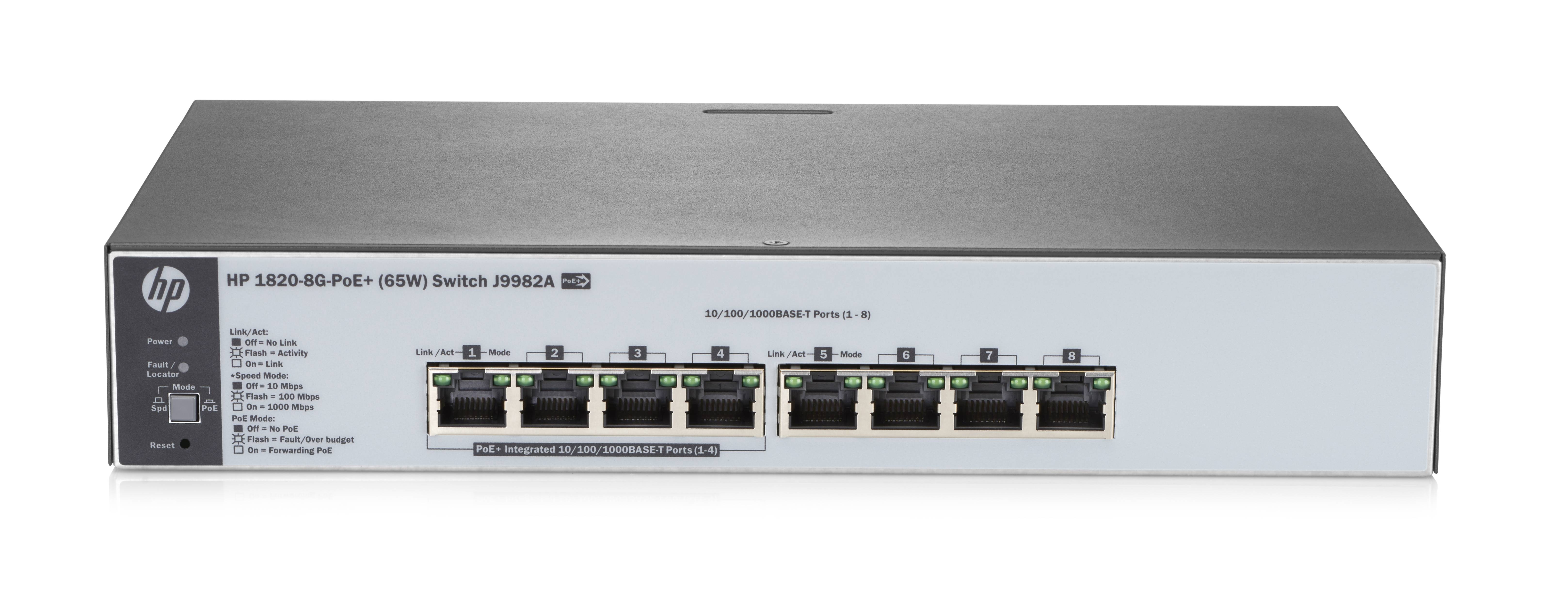 HPE 1820-8G-PoE+ (65W) Switch-3