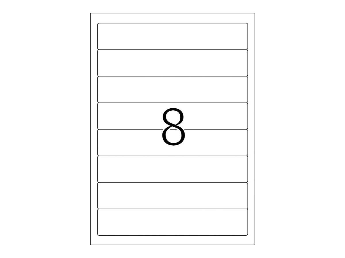 HERMA Special - Papier - matt - permanent selbstklebend - weiß - 192 x 34 mm 200 Etikett(en) (25 Bogen x 8)-3