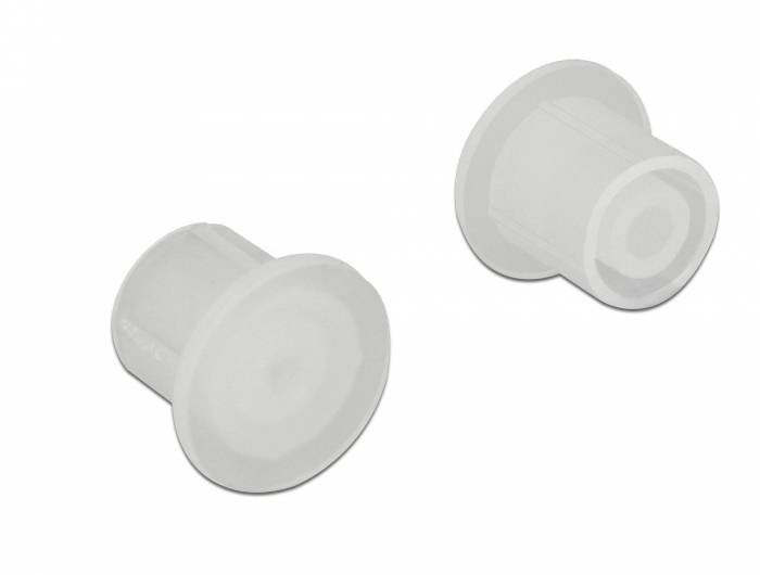 DeLOCK F plug - Staubschutzhaube - durchsichtig (Packung mit 10)-1