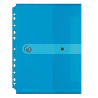 Herlitz 11292943, A4, Polypropylen (PP), Blau, Transparent, Porträt, Druckknopf, 1 Stück(e)-3