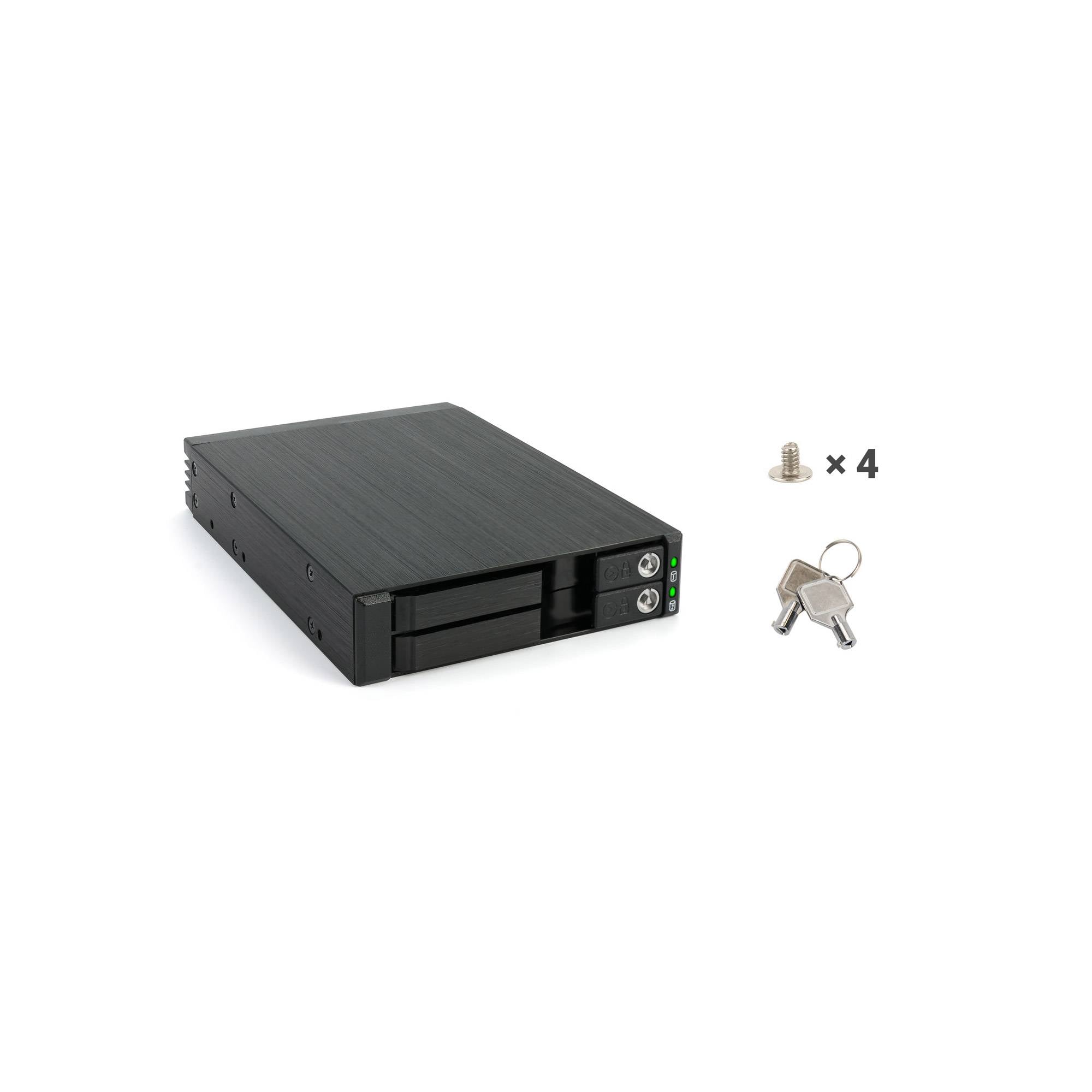 FANTEC MR-25DUAL - Mobiles Speicher-Rack - 2.5"" (6.4 cm)-3
