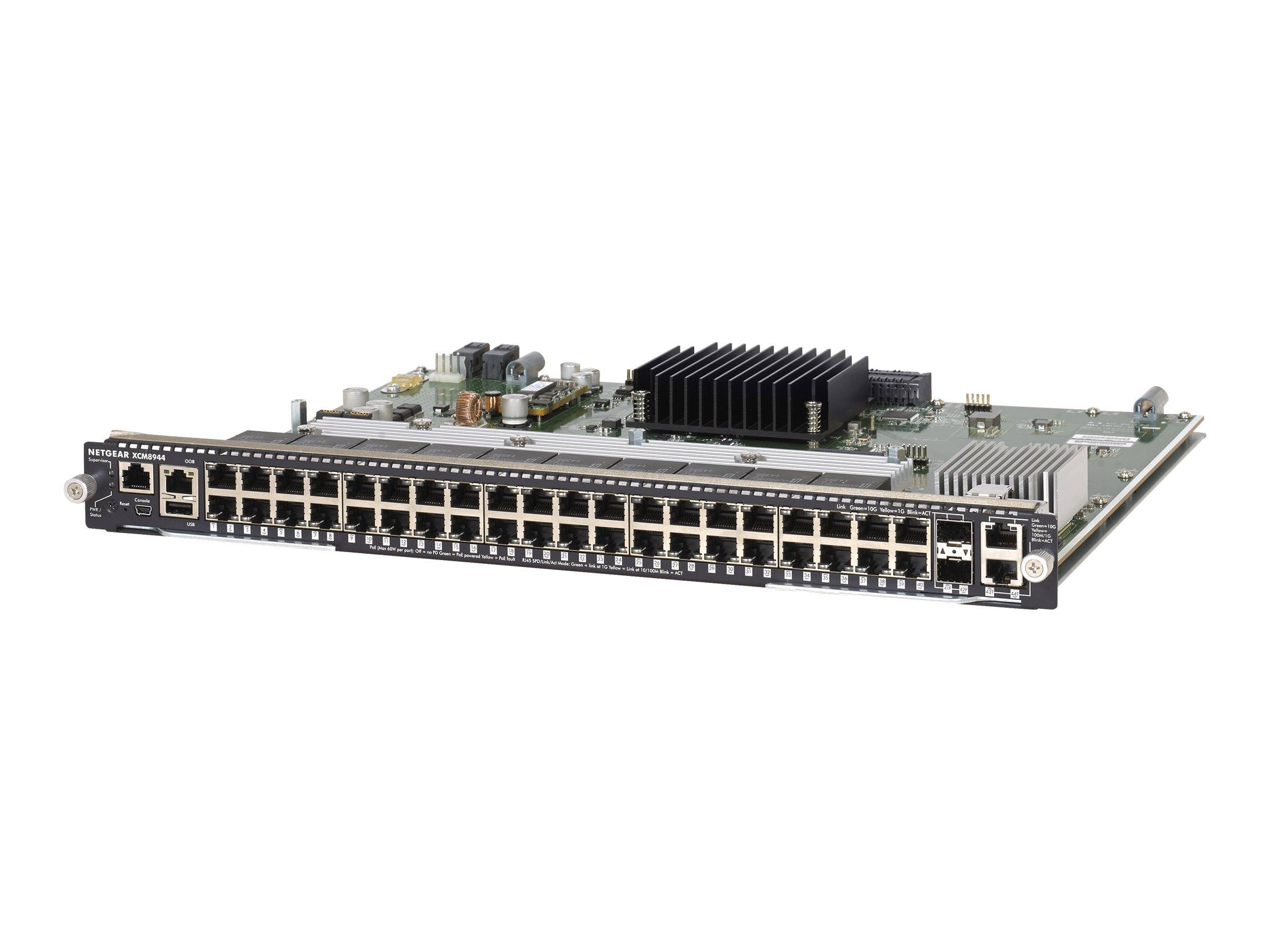 Netgear XCM8944 Switch 40 x 10/100/1000 + 2 x 10Gb Ethernet + 2 x 10 Gigabit SFP+ Plugin-Modul-0