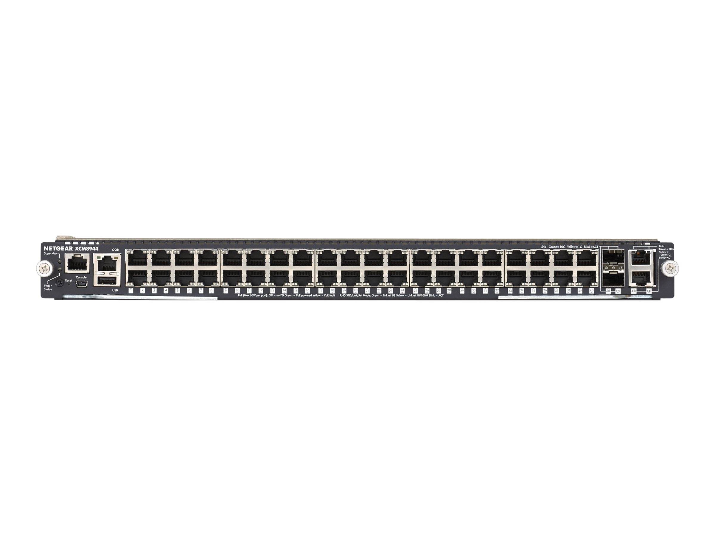 Netgear XCM8944 Switch 40 x 10/100/1000 + 2 x 10Gb Ethernet + 2 x 10 Gigabit SFP+ Plugin-Modul-1