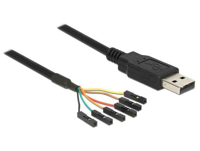 Delock Converter USB 2.0 > Serial-TTL 6 pin pin header connector individually 1.-3