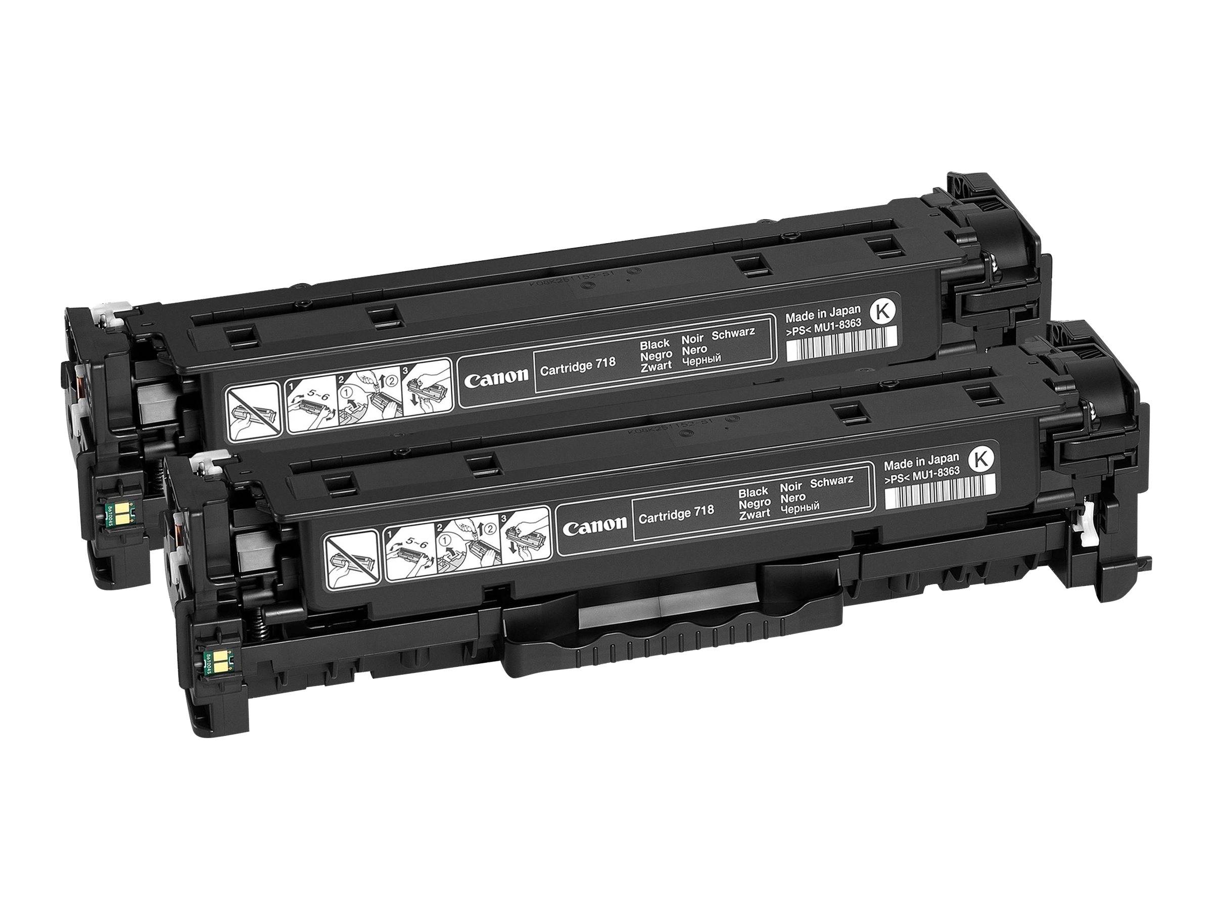 Canon 718 Black - 2er-Pack - Schwarz - original-2
