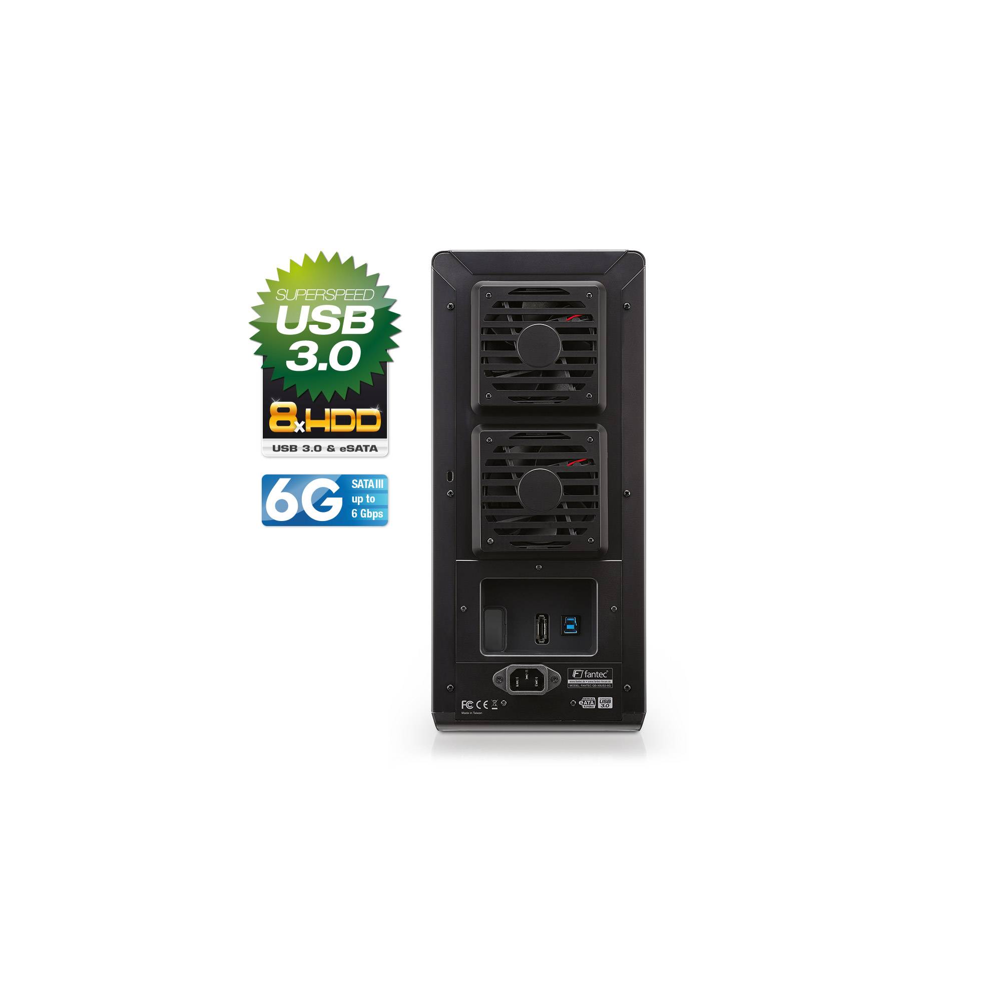 FANTEC QB-X8US3-6G - Festplatten-Array - 0 GB - 8 Schächte (SATA-600)-4