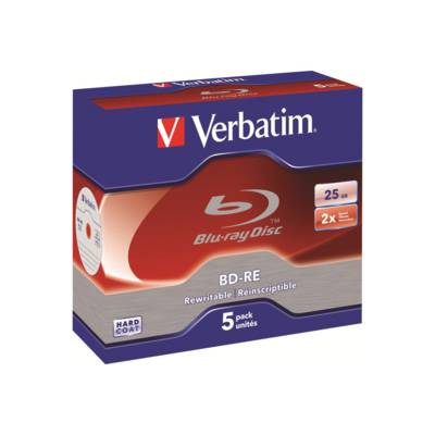 Verbatim - 5 x BD-RE - 25 GB 2x - Jewel Case (Schachtel)-0