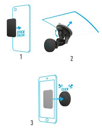 Mobilis 044006 - Handy/Smartphone - Navigator - Passive Halterung - Boot - Auto-4