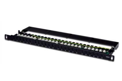 Digitus DN-91624U-SL-SH 24 Port Netzwerk-Patchpanel 483 mm (19") CAT 6 0.5 HE Mehrfarbig Bestückt-2