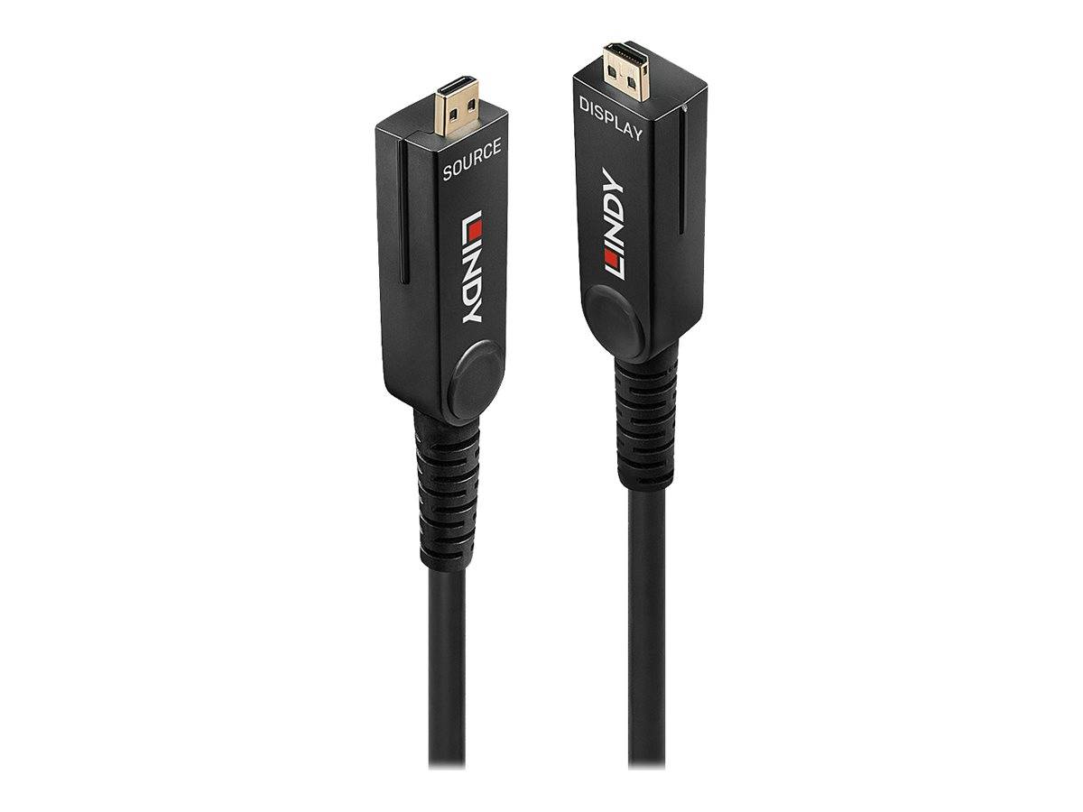 LINDY USB Anschlusskabel HDMI-Micro-D Stecker, HDMI-Micro-D Stecker 100.00 m Schwarz 38326 4K UHD HDMI-Kabel-4