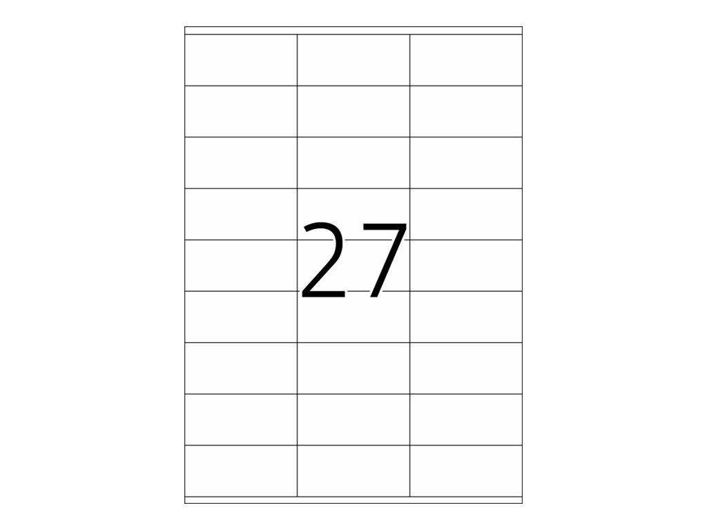 HERMA Premium - Papier - matt - permanent selbstklebend - weiß - 70 x 32 mm 2700 Etikett(en) (100 Bogen x 27)-2
