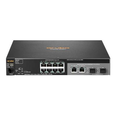 HPE Aruba 2530-8G - Switch - managed - 8 x 10/100/1000 + 2 x Kombi-Gigabit-SFP