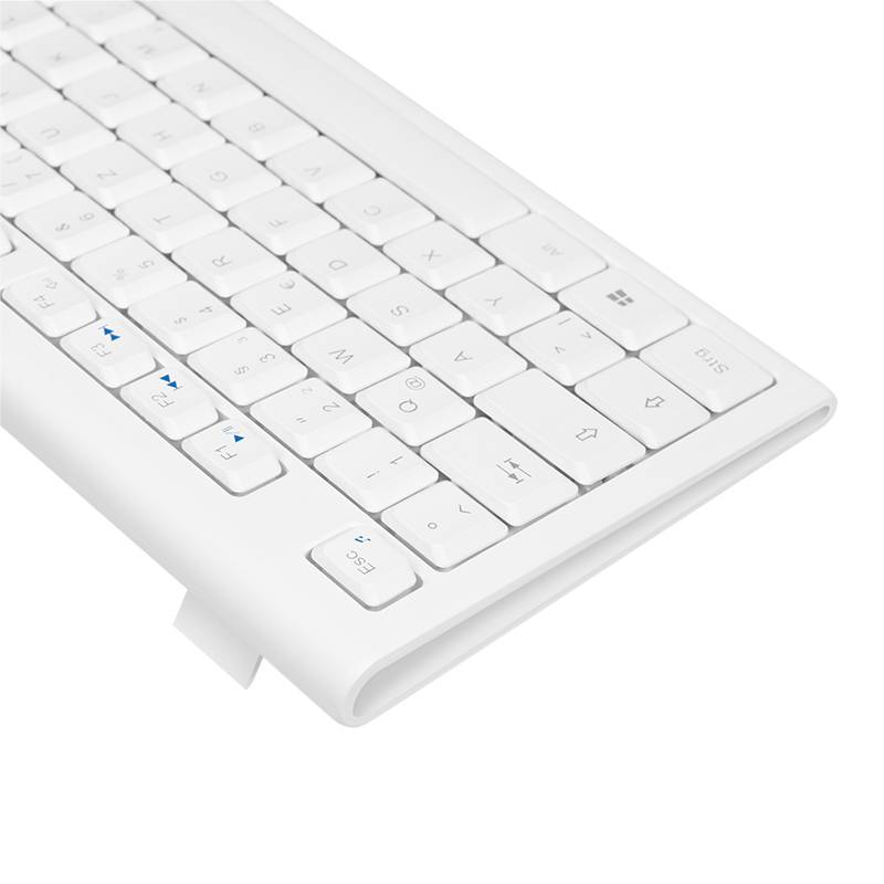 LogiLink ID0104W Funk Tastatur, Maus-Set Maustasten, Hotkey Funktion Deutsch, QWERTZ Weiß-4