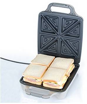 Cloer 6269 - Sandwichmaker - 1.8 kW - Weiß lackiert-2