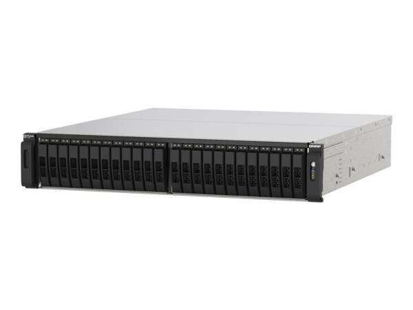 QNAP 24-Bay all-flash NAS NVMe Gen3 x4 AMD EPYC 7302P 3,0 GHz 128 GB RAM 2 x 2.5GbE LAN RAID 0