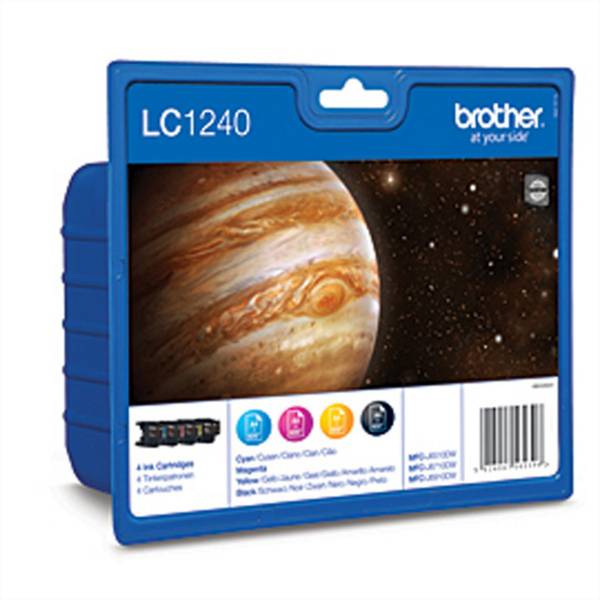 Brother LC1240 Value-Pack - Schwarz, Gelb, Cyan, Magenta