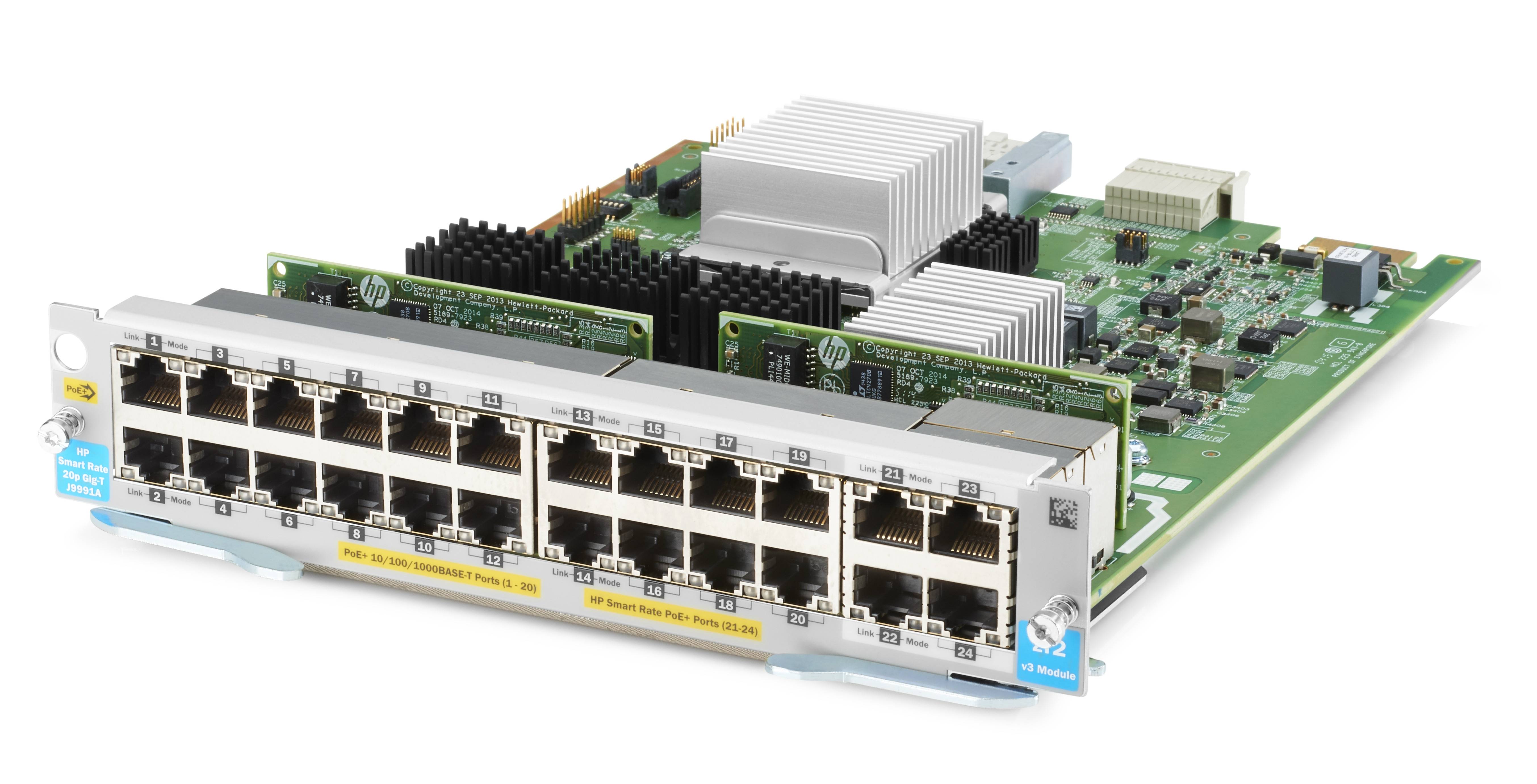 HPE Erweiterungsmodul - Gigabit Ethernet (PoE+) - x 20 + 1/2.5/5/10GBase-T (PoE+-1