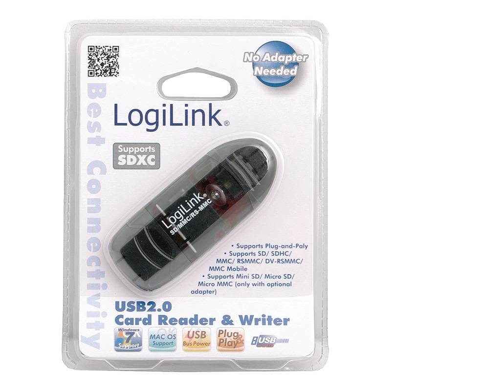 LogiLink Cardreader USB 2.0 Stick for SD/MMC - Kartenleser - 8-in-1 (MMC, SD, RS-MMC, MMCmobile, SDHC)-2