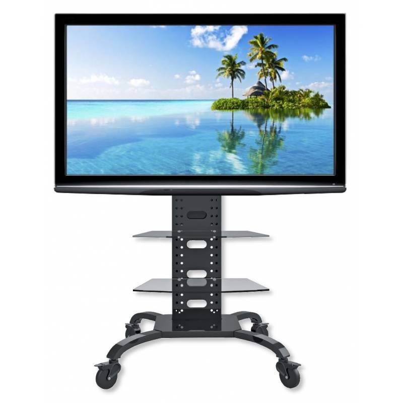 TECHly - Wagen - für Flachbildschirm / AV-Ausrüstung - Schwarz (32""-70"")-2