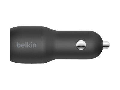 Belkin BoostCharge Dual Charger - Auto-Netzteil - 24 Watt - 4.8 A - 2 Ausgabeanschlussstellen (USB)-1